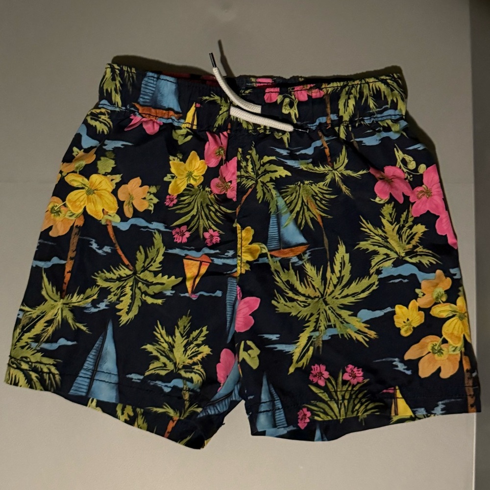 Old Navy Boys Floral Swim Trunks - Black, Pink, Green, Blue
